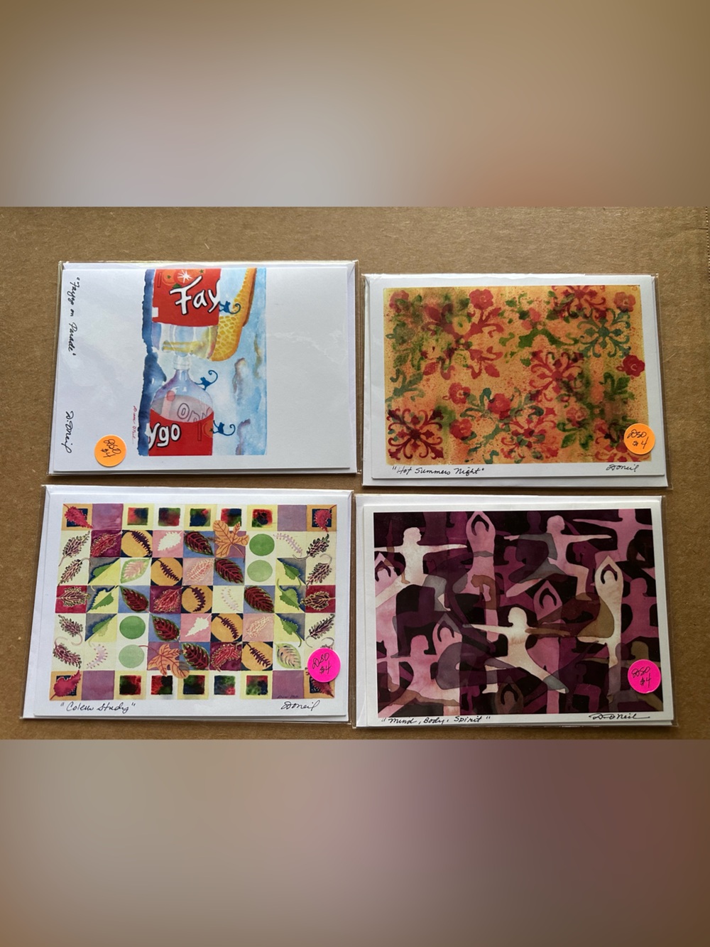 Artisan Art Faire Cards New Sealed Signed